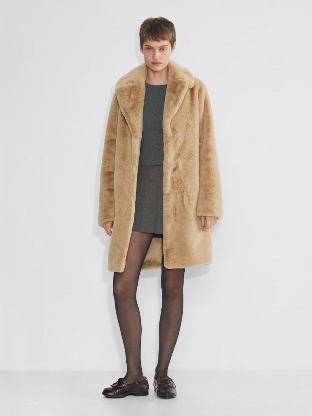 Cara Santana x Nine West Faux Fur Jacket, NWT